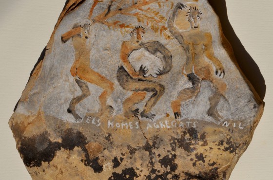 ROCK ART. Cave art by Nil Nebot . Natural pigments on stone